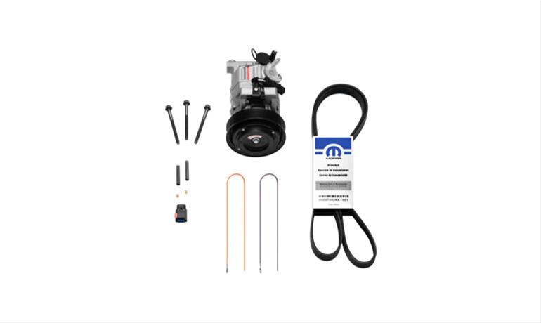 Mopar 345-392 Gen III Crate HEMI Engine A/C Installation Kit - Click Image to Close